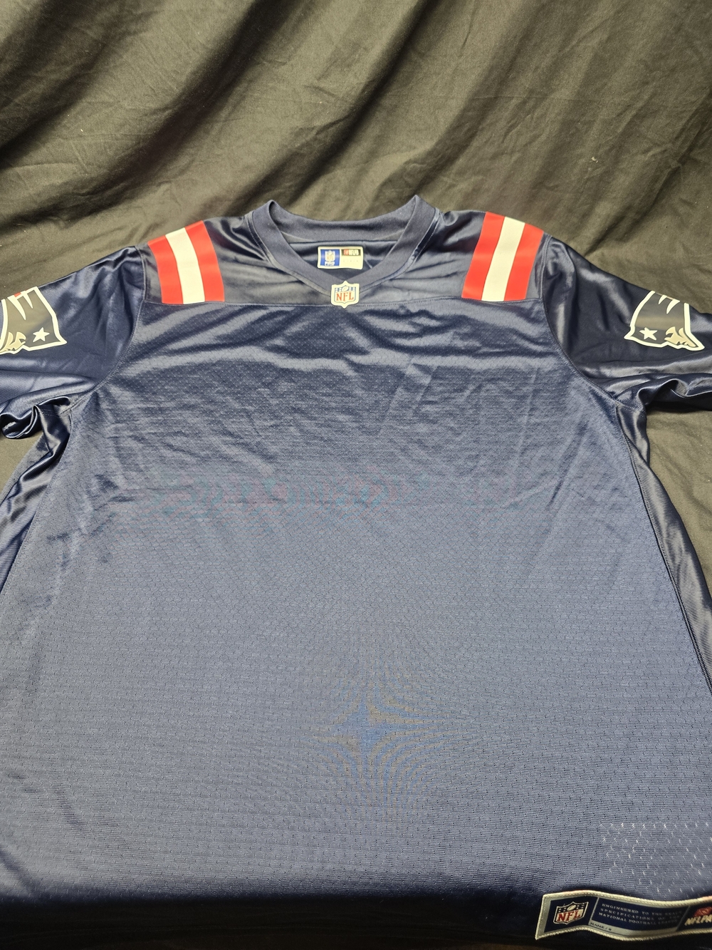 Vintage NFL Pro Line New England Patriots Blank Jersey Navy Men's Large NWT